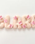 Name banner with butterflies