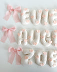 Name banner with hearts