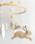 Bunny mobile with daises