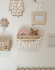 Flower name banner with bows