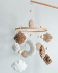 Boucle mobile with clouds and moon
