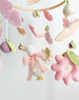 Mobile with a goose and butterflies