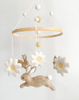 Bunny mobile with daises