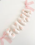 Name banner with hearts