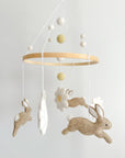 Bunny mobile with daises