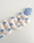 Name banner with clouds