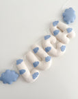 Name banner with clouds