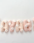 Flower name banner with bows