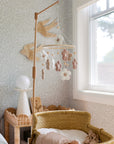 Boucle mobile with flowers