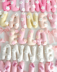 Name banner with daises