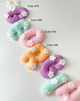 Name banner with daises