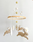 Bunny mobile with daises