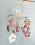 Boucle mobile with flowers