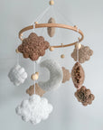 Boucle mobile with clouds and moon