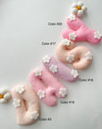 Name banner with daises