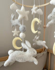 Bunny mobile with stars