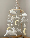Bunny mobile with stars