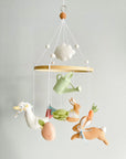 Garden rabbit mobile with watering can