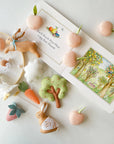 Garden rabbit mobile with apple tree