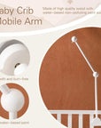 White holder for crib mobile