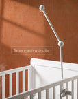 White holder for crib mobile
