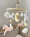 Light pink unicorn mobile