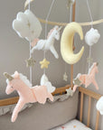 Light pink unicorn mobile