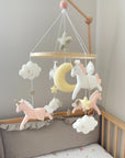 Light pink unicorn mobile