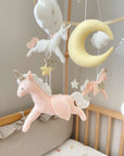 Light pink unicorn mobile