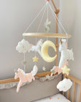 Light pink unicorn mobile