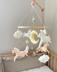 Light pink unicorn mobile