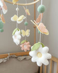 Mobile with butterflies and flowers