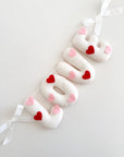 Name banner with hearts
