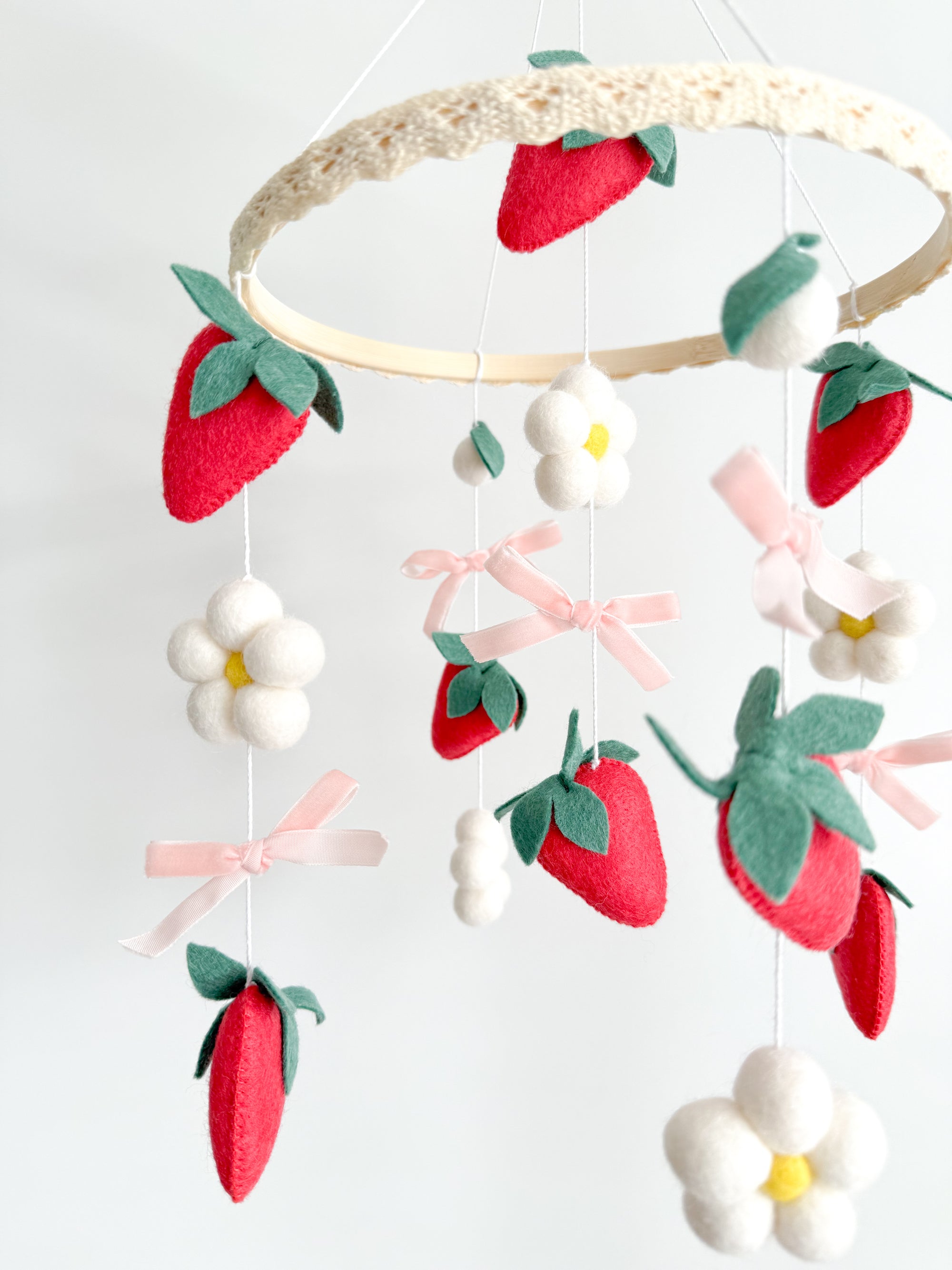 Vintage strawberry mobile