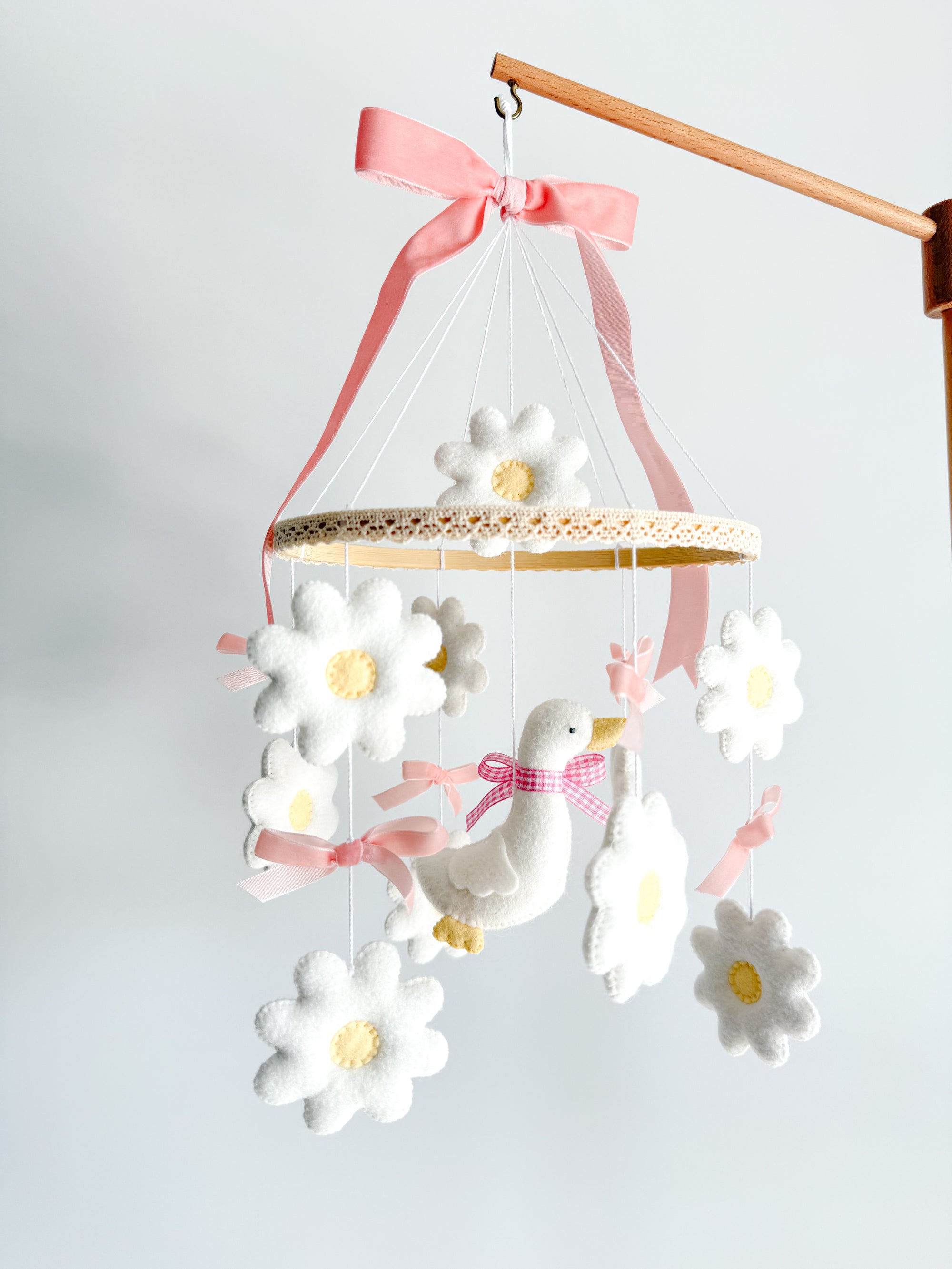 Goose mobile with daisies