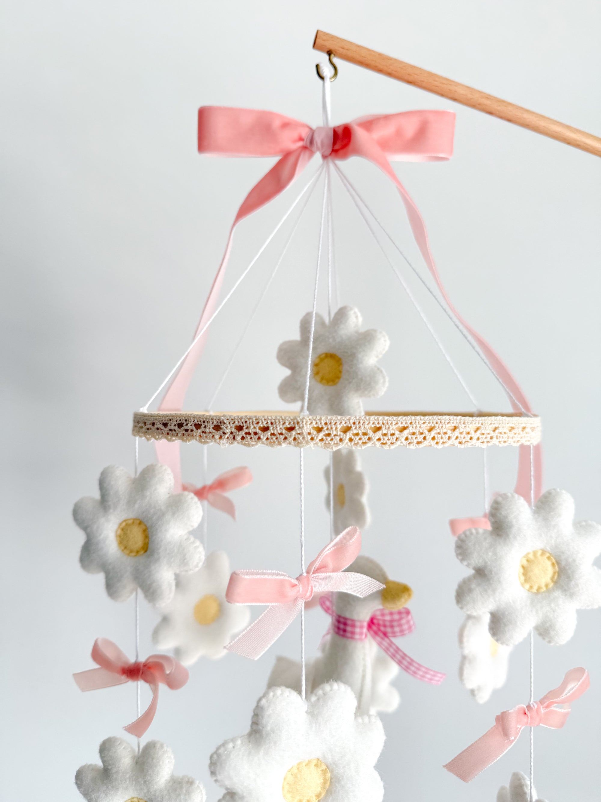 Goose mobile with daisies