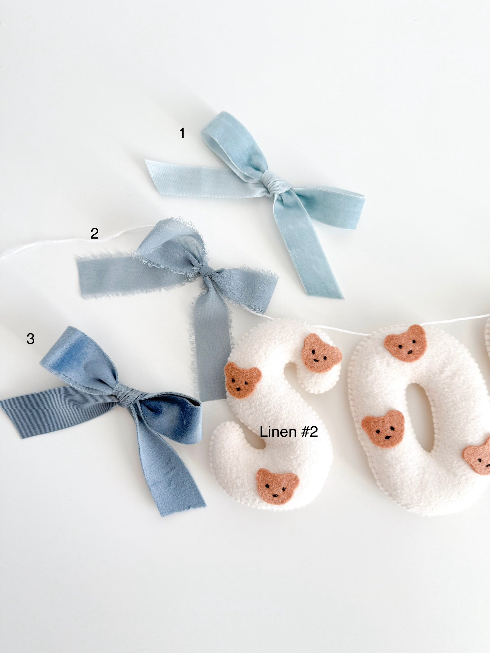Teedy bear name banner