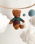 Boucle mobile with sport teddy bear