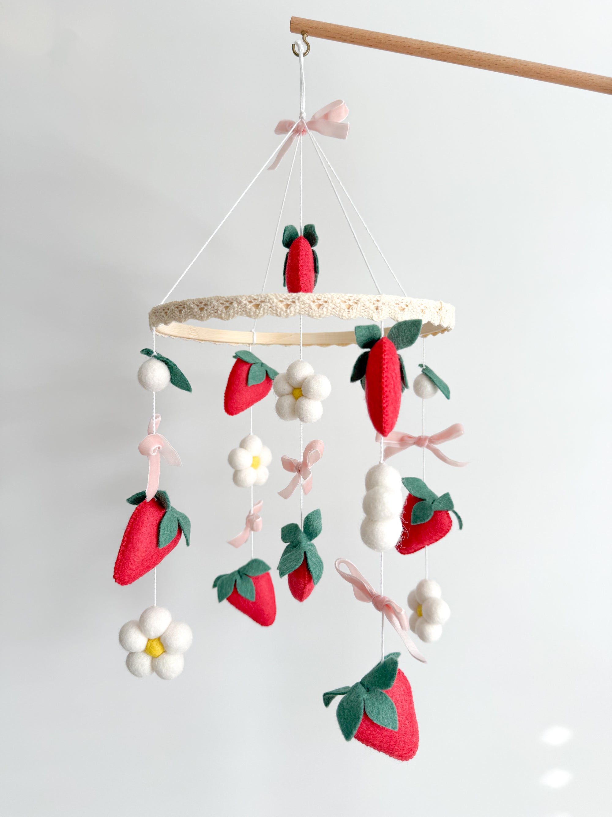 Vintage strawberry mobile