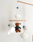 Boucle mobile with sport teddy bear