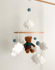 Boucle mobile with sport teddy bear
