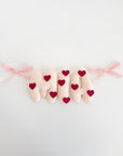 Name banner with hearts