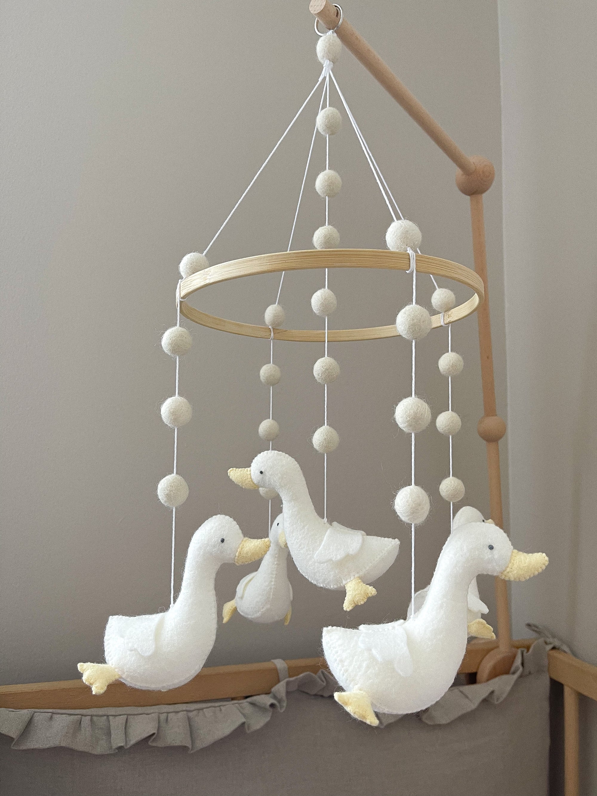 Minimalist geese mobile