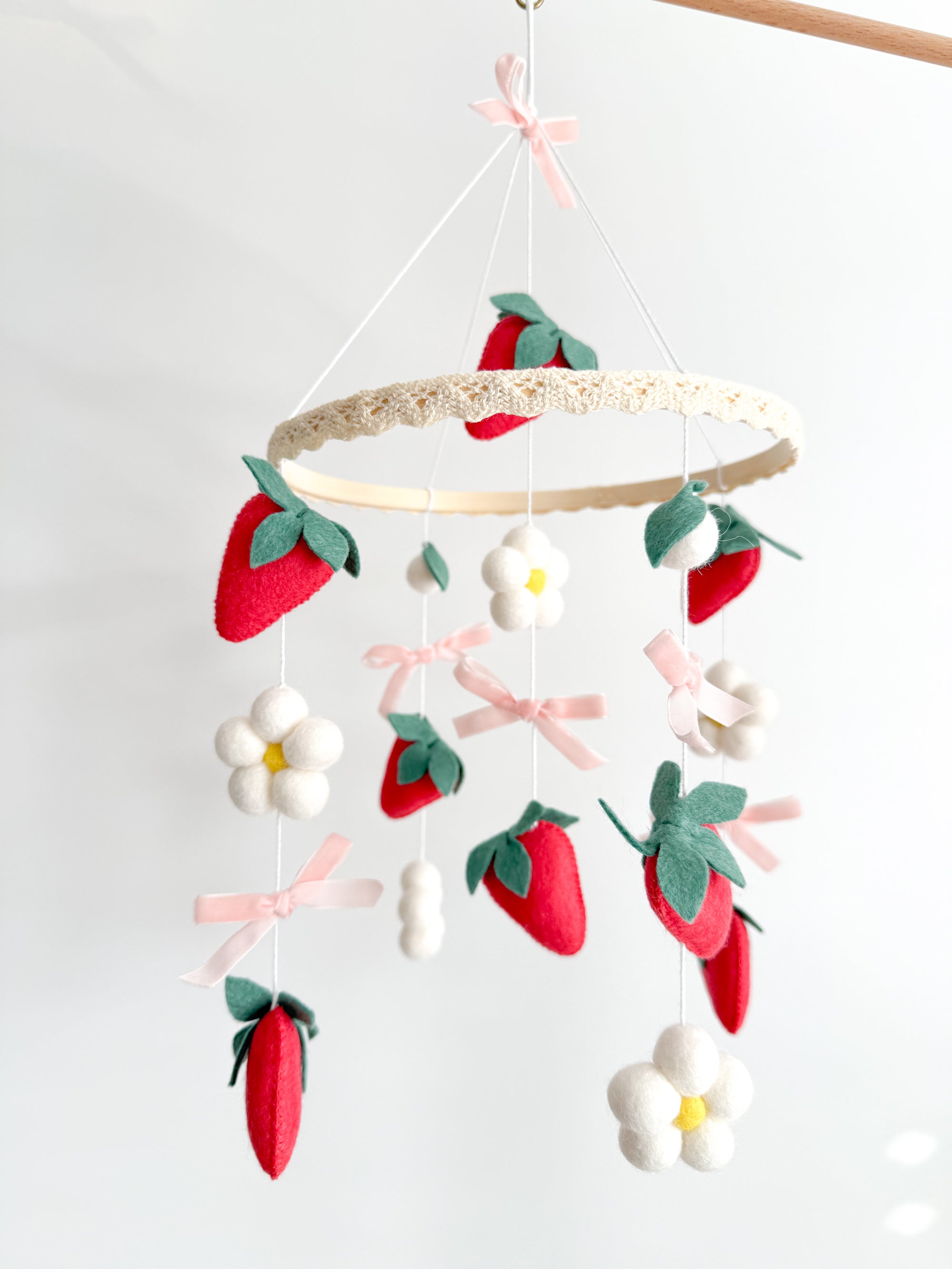 Vintage strawberry mobile