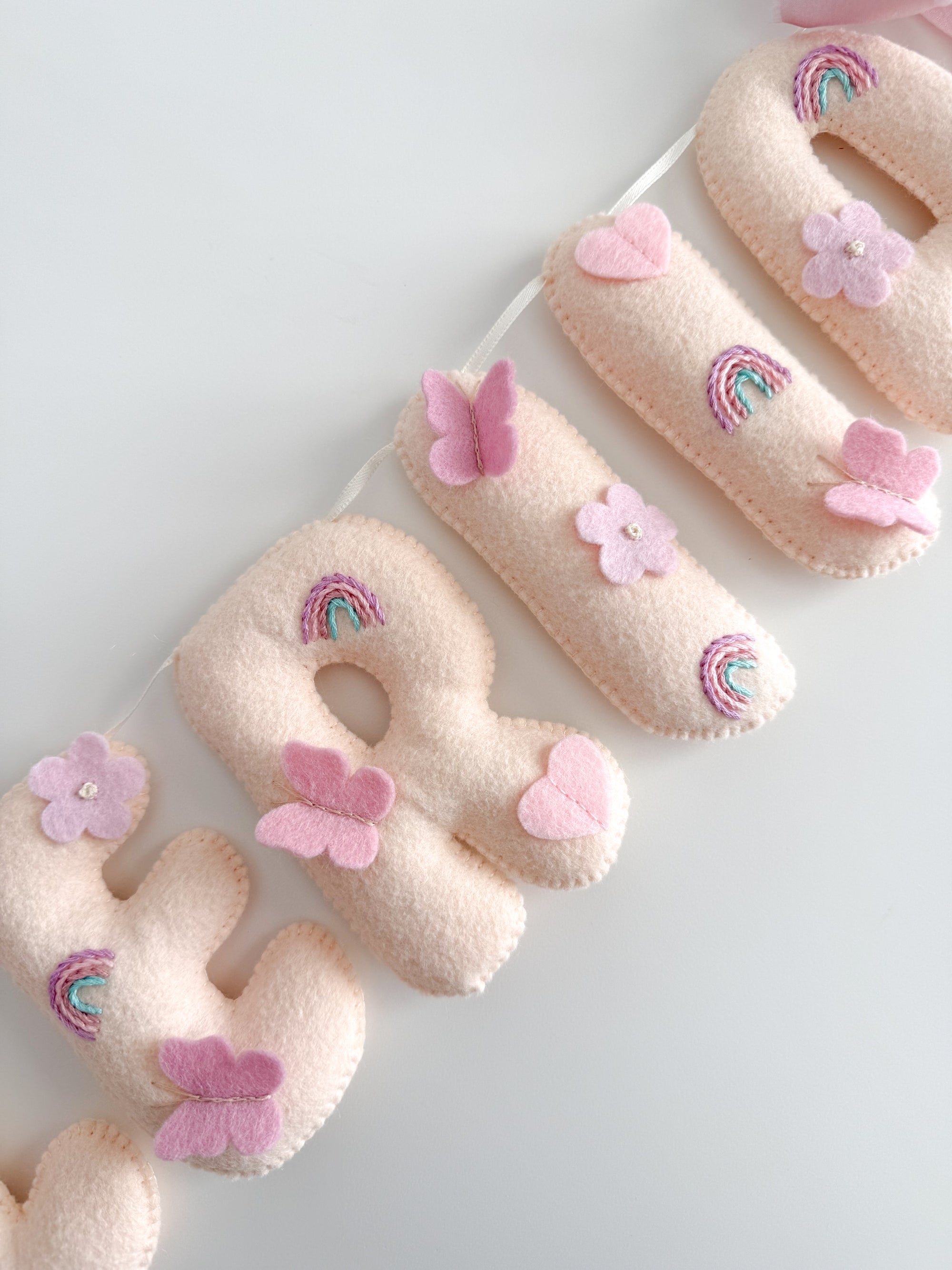 Rainbow Nursery Name Banner