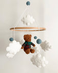Boucle mobile with sport teddy bear