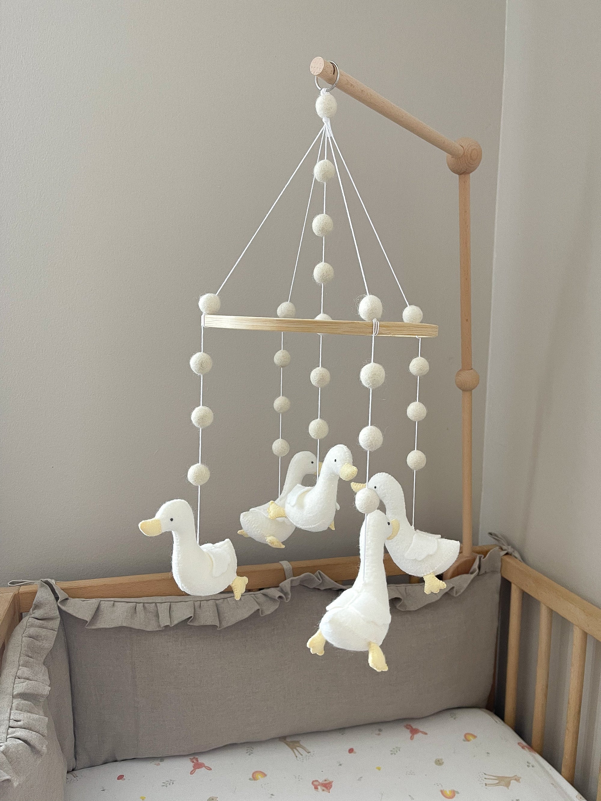 Minimalist geese mobile