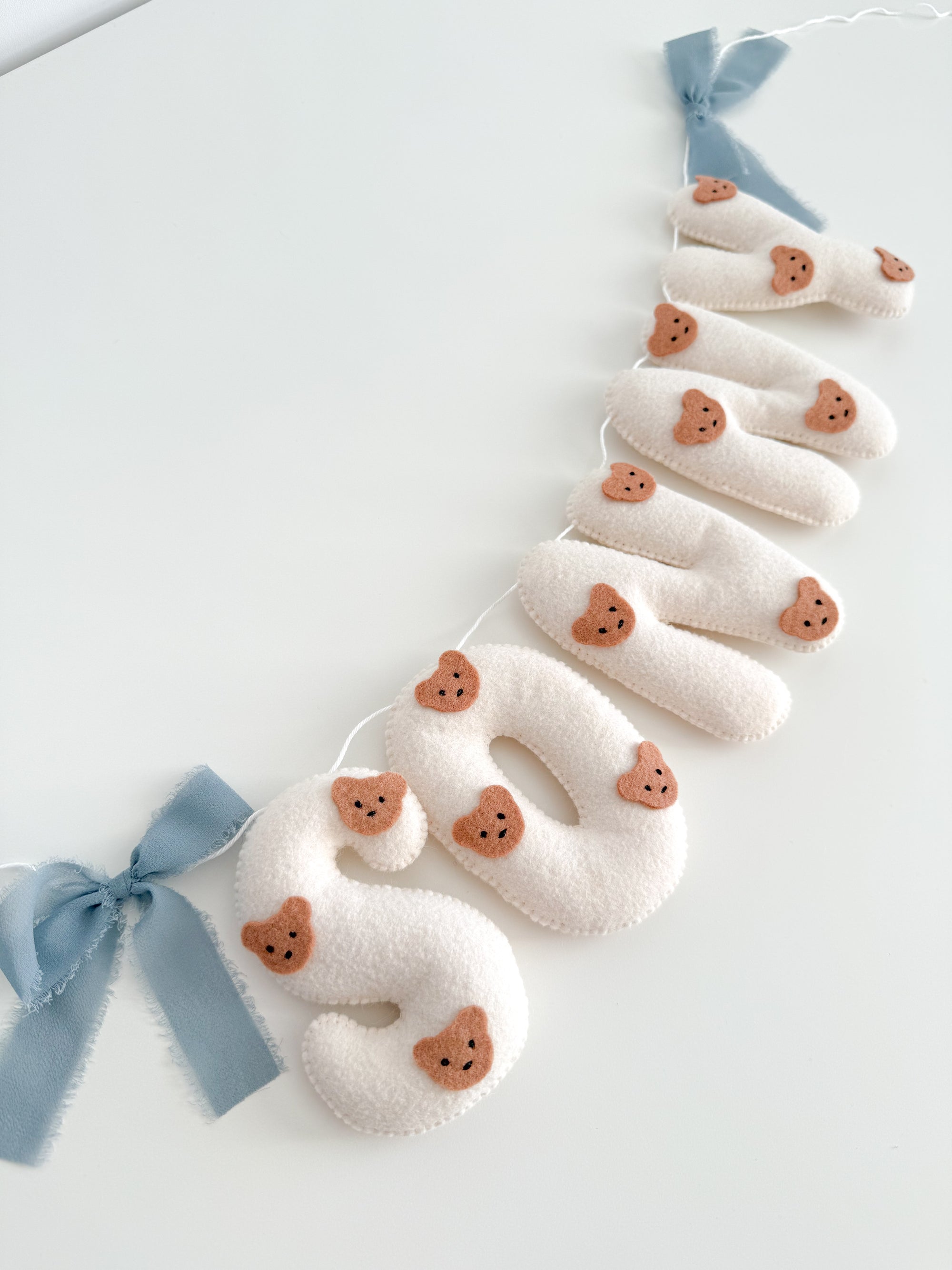 Teedy bear name banner