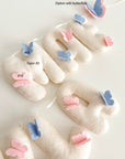 Name banner with butterflies