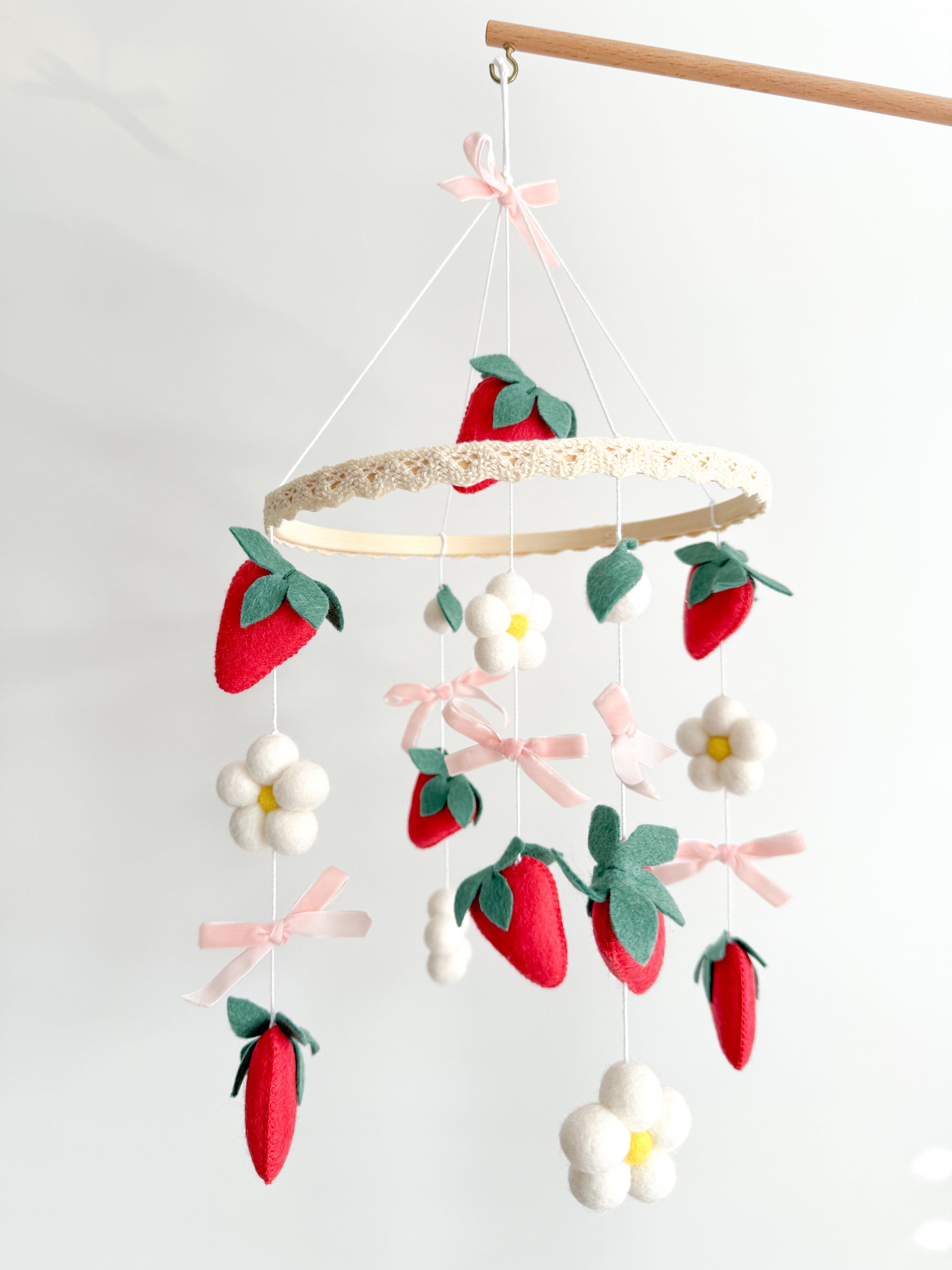 Vintage strawberry mobile